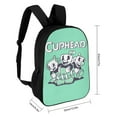 thumbnail image 2 of Cuphead The Delicious Last Course School Bag Laptop Backpack Casual Shoulders Daypack Bookbag Student Satchel Adjustable Knapsack Rucksack 17 Inch, 2 of 8