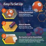 KickerBall Swerve Sports Soccer Ball, Orange