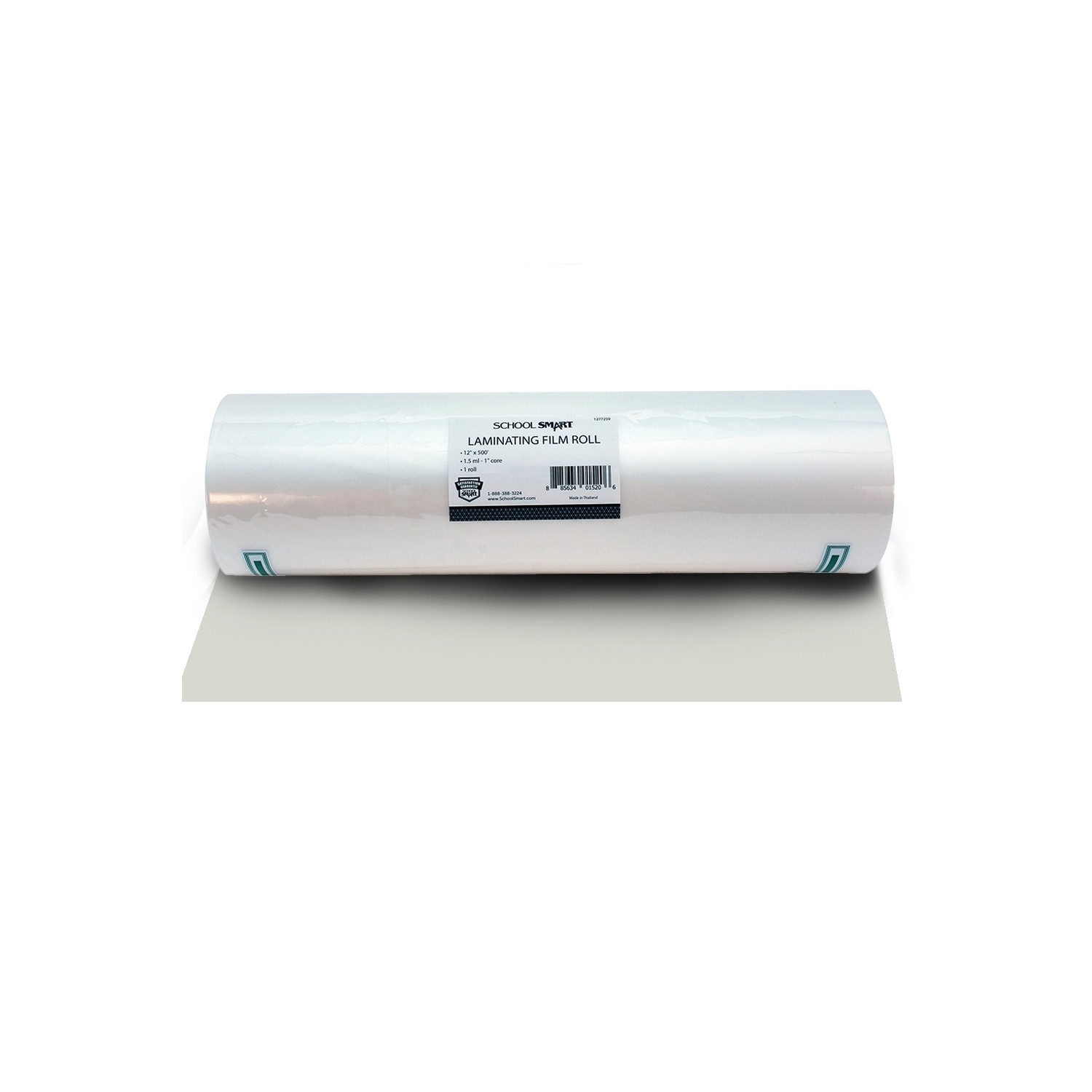 Laminating Film Roll, 12 Inches x 500 Feet, 1.5 mil Thick, 1 Inch Core, High Gloss