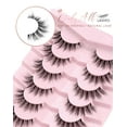 thumbnail image 4 of False Lashes Natural Look False Eyelashes Natural Lashes Wispy Eyelashes Fake Eyelashes Strip Lashes Fake Lashes 14mm Lashes D37, 4 of 14