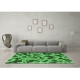 thumbnail image 3 of Ahgly Company Indoor Rectangle Abstract Emerald Green Modern Area Rugs, 7' x 10', 3 of 4