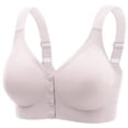 thumbnail image 2 of Front Button Wireless Bras for Women Plus Size, Soft Support Sleeveless Comfortable Daily Underwear, 2 of 5