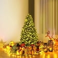 thumbnail image 2 of 4FT Pre-Lit Christmas Tree with 300 PVC Branch Tips and Foldable Base, Premium Artificial Spruce Tree Hinged Xmas Tree for Holiday Decoration, 2 of 8