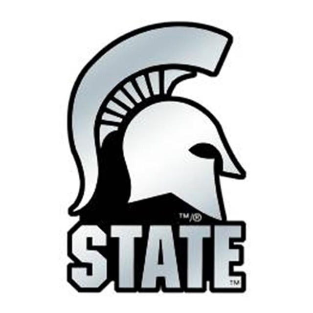 Michigan State Spartans Auto Emblème - Argent