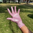 thumbnail image 4 of Guantes Desechables de Nitrilo Rosa Metálico Talla Chica, Multiusos, Caja Dispensadora con 100 Piezas Uniseal, 4 of 5