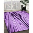 thumbnail image 2 of Ahgly Company Indoor Square Patterned Violet Purple Area Rugs, 4' Square, 2 of 6