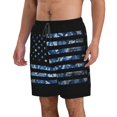 thumbnail image 2 of Fotbe Navy Camouflage American Flag Trajes de Baño Estampados para Hombre, Shorts de Verano de Secado Rápido, Ropa de Playa, Bañadores-3X-Large, 2 of 6