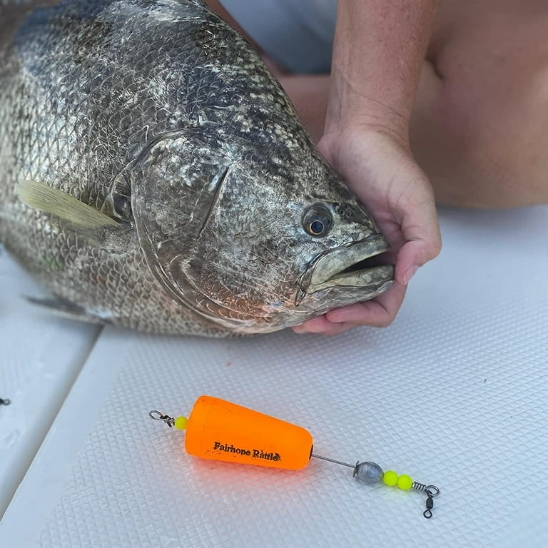 Fairhope Rattle, 5 Fishing Popping Corks 3 inch, Neon Green