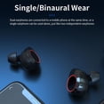 thumbnail image 4 of Oggfader Wireless Earbuds G05 Headset Contact Control Digital Display Bluetooth 5.3 Wireless Headset In ear Stereo Headset Black, 4 of 9