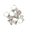 thumbnail image 1 of 2x 10 Uds. Anillos de Ajustables en Apariencia de Flor DIY Joyería Que Hace La Regala Salvador Anillos en blanco, 1 of 8
