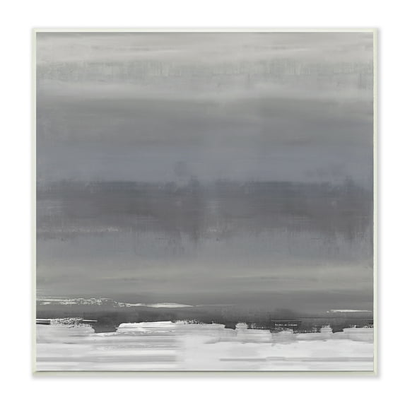 Stupell Industries Abstract Greyscale Avante-Garde Industrial Landscape,12 x 12,Designed by Rachel Springer