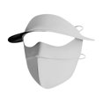thumbnail image 2 of Minjewel Women Face Cover Mask Sun Protection - Breathable, Lightweight, Adjustable Full Face Cover, Perfect for Outdoor Activities, Hiking, Gardening,Light Gray, 2 of 4