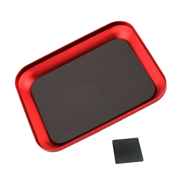 BIBABLYKE Upgrades Magnetic Screw Tray Magnetic Parts Tray Square for Secure Metal Screw Organization In Workshops & DIY Projects