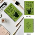 thumbnail image 6 of Witch's Herbal Codex Spiral Notebook Durable Cover Smooth Pages For Journaling And Notes Old Spiral Binding Plant Diary For Students Workers, 6 of 8