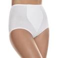 thumbnail image 2 of Hanes Front Panel Women’s Shaping Brief Pack, 100% Cotton Lining, 2-Pack White XL, 2 of 4