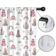 thumbnail image 4 of Blackout Kids Curtains,Beige Princess Castle Rainbow Pattern Childrens Insulated Curtains Set Of 2,Bedroom Essentials,Toddler Room Decor 42"x63", 4 of 5