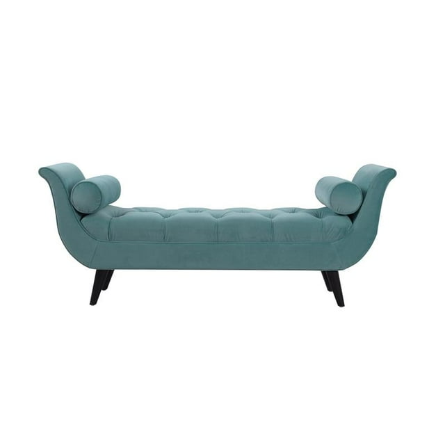 Alma Touffeté Évasé Bras Entrée Banc Arctique Bleu