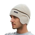 thumbnail image 6 of Solid Color Knitted Winter Hat with Ear for Cold Weather Outdoor Activities and Casual Daily Wear, 6 of 6
