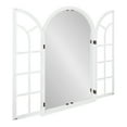 thumbnail image 6 of Kate and Laurel Boldmere Rustic Windowpane Arch Mirror, 28 x 44, Rustic White, Farmhouse Window Mirror for Wall, 6 of 10