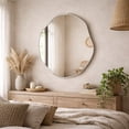 thumbnail image 2 of Kepez Asymmetrical Wall Mirror Irregular Design Organic Mirror, 2 of 11