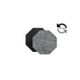 thumbnail image 3 of Dainty Home Amalfi Faux Leather Reversible 2 Pattern 15" x 15" Octagon Placemats, Set Of 4, Black, 3 of 3