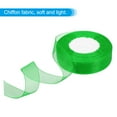 thumbnail image 3 of Uxcell 1 Inch Organza Ribbon 100 Yard Gift Wrapping Ribbon Green, 2 Roll (50Yard/Roll), 3 of 6