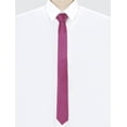 thumbnail image 2 of INSPIRE CHIC Cravates pour Hommes à Nouer Soi-Même, Couleur Unie, Affaires, Fête, Fines, Fuchsia, Taille Unique, 2 of 6