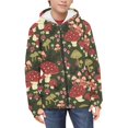 thumbnail image 5 of Xoenoiee Mushroom Girls Boys Zip-Up Hoodies Kids Fall Winter Warm Sweatshirt Jacket with Pocket Youth Long Sleeve Shirt Top Teen Clothes Outfits, 11-13 Years, 5 of 7