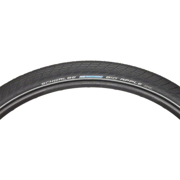 Schwalbe Big Apple Tire, 29x2.0 Wire Bead Black with Reflective Sidewall and K-Guard - Walmart.com