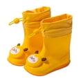thumbnail image 2 of NOKIO Rain Shoes For Children Lined Rubber For Boys And Girls, Lightweight Rain Water Proof NonSlip GumBoot𝗌 With Drawstring, 2 of 6