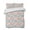 Mint Green Peach Pink, variant on Quilts Queen Size, Teal Orange Soft Comforter Bedding Set for Bed, Modern Tie Dyeing Contemporary Abstract Art Lightweight Quilted Bedspread with Pillow Cover(2 Pieces) for All Season, 90x96 Inch