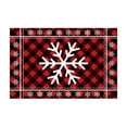 thumbnail image 2 of LSLJS Bathroom Rugs - Christmas Decorations Crystal Velvet Absorbent Bath Mat Soft Rug Non Slip for Bathroom Sink Tub Shower Outside, Red 24x16", 2 of 6
