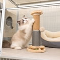 thumbnail image 6 of Sisal Cat Scratching Stand with Toy Ball for Cage 38cm Claw Care Rest Post, 6 of 7