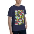 thumbnail image 2 of Bingfone Green Mushroom Men'S Loose Fit Short-Sleeve Pocket T-Shirt, 2 of 7
