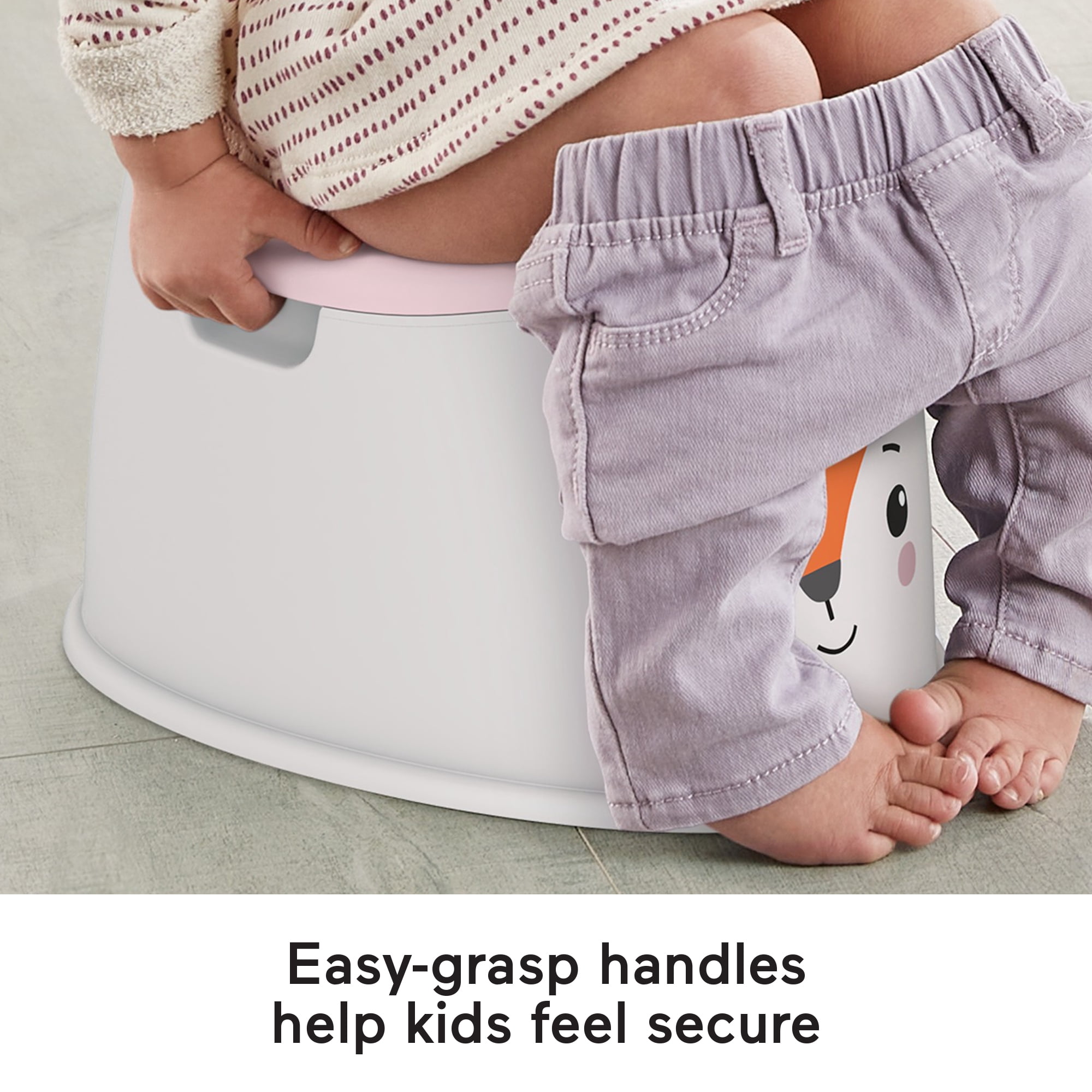 Fisher-Price Friendly Fox Potty Toddler Toilet Training Chair with Removable Bowl, Kids Ages 18+
