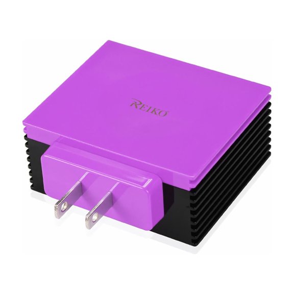 Four Ports Portable Travel Station In Purple