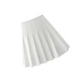 thumbnail image 1 of Jupe Plissée pour Femmes Taille Haute Mini Jupe de Tennis Patineuse Uniformes Blanc TTG, 1 of 8