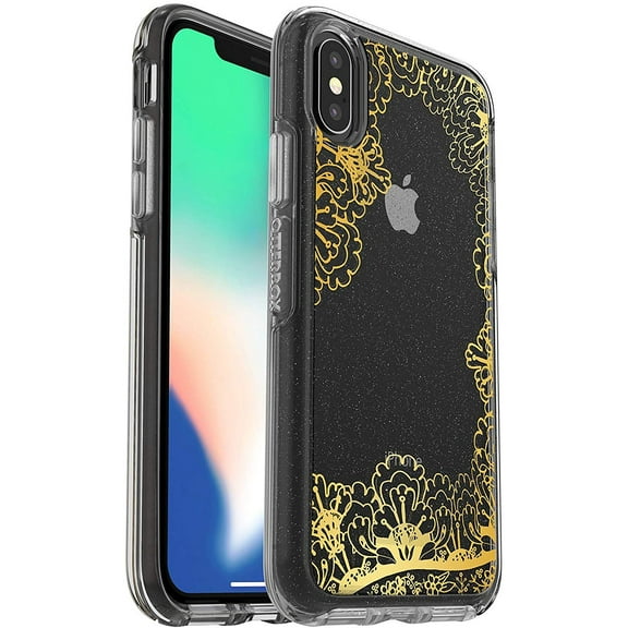 OtterBox Symmetry Series Case for iPhone Xs & iPhone X - Non-Retail Packaging - Gold Lace