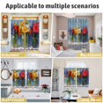 thumbnail image 5 of Spring Flowers Kitchen Curtains Window Panels, Rustic Botanical Vases Floral Oil Painting Insulated Window Treatment Curtain, Grommet Curtains for Bedroom/Living Room/Bathroom, 2 Piece 42"Wx63"L, 5 of 8