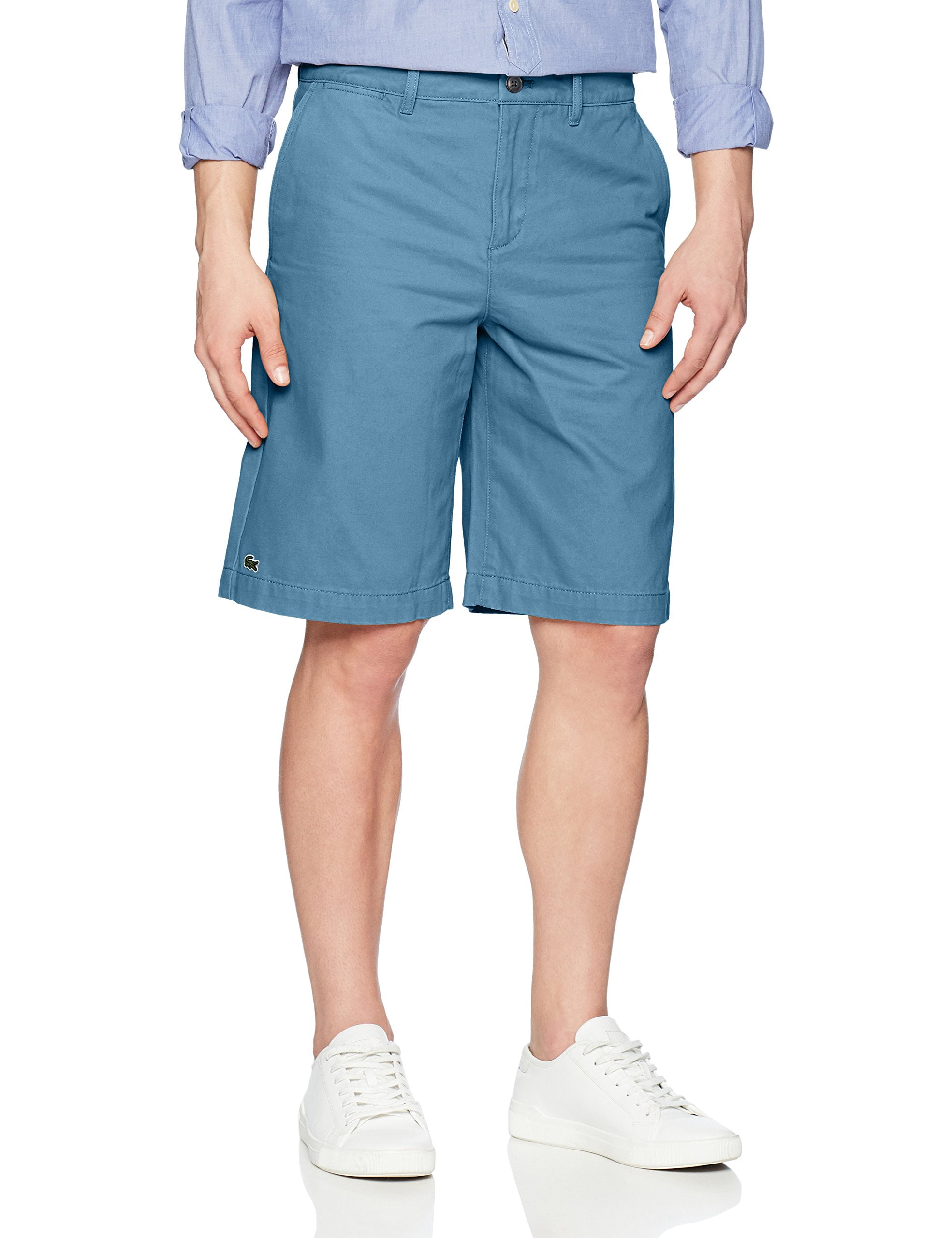 Lacoste Shorts - Mens Bermuda Regular-Fit Shorts Button-Front 30 ...