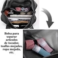 thumbnail image 3 of Bolso De Viaje Para Dama MIMA Multifuncional Expandible Impermeable Negra, 3 of 9