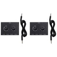 thumbnail image 1 of 2X 4 Port Audio Switch, 3.5mm Stereo AUX Audio , 4 Input 1 Output/1 Input 4 Output Audio Switcher Box, 1 of 8