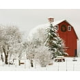 thumbnail image 2 of Delimont, Danita 18x15 Black Ornate Wood Framed with Double Matting Museum Art Print Titled - Festive Barn, 2 of 4