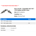 thumbnail image 2 of Door Lock Kit - Compatible with 1967 - 1970 Cadillac DeVille 2-Door 1968 1969, 2 of 2