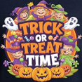 thumbnail image 3 of CafePress - Trick Or Treat Time Halloween Design - Classic Crew Neck Sweatshirt, 3 of 5
