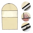 thumbnail image 3 of Unique Bargains 3 Pcs Dustproof Perspective Garment Bag for Closet  Beige 31.5"x23.62", 3 of 6