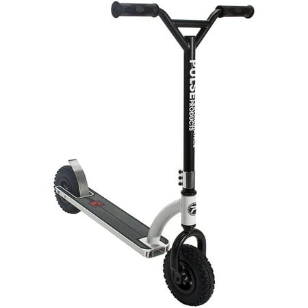 Pulse Performance Products Dx1 All-Terrain Non-Electric Scooter- Black/White/Red