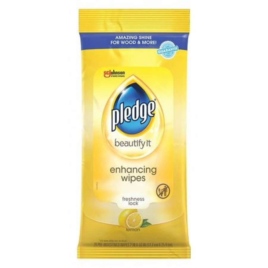 PLEDGE 319250 Furniture Polish Wipes, 12 x 24", 12 Pack, 24 Wipes