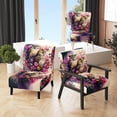 thumbnail image 1 of Designart "Hiboux Adorables parmi les Fleurs I" Chaise d'Appoint Rembourrée Multicolore - Fauteuil Moderne pour Chambre, 1 of 7