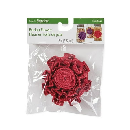 Design It: SimpleStyle Burlap Flower, 4"